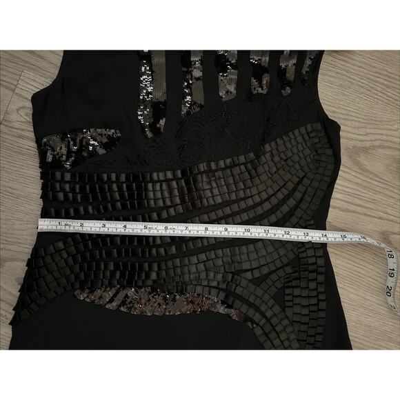 ROBERT RODRIGUEZ BLACK Dress95%SILK-5%Spandex Size 2 Vintage Y2K COCKTAIL - Picture 11 of 13